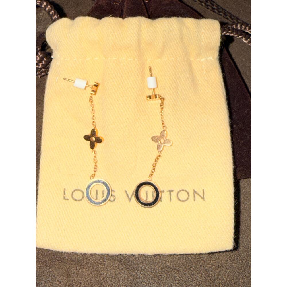 LouisVuitton Flower Drop Earrings - Picture 2 of 4